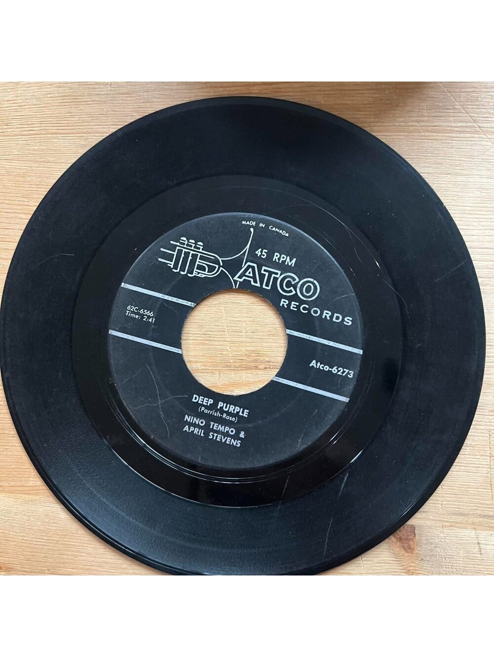 Nino Tempo & April Stevens - Deep Puple 45rpm VG+ R13